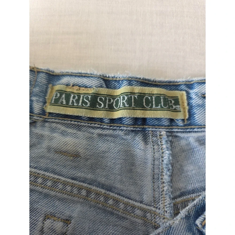 Vintage‎ Mom Jeans High Rise Tapered 100% Cotton 14 Light Wash Distressed 90s